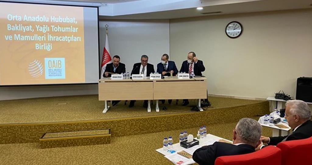 Orta Anadolu Hububat, Bakliyat, Yağlı Tohumlar ve Mamulleri İhracatçıları Birliği Seçimli Olağan Genel Kurul Toplantısı Gerçekleştirildi