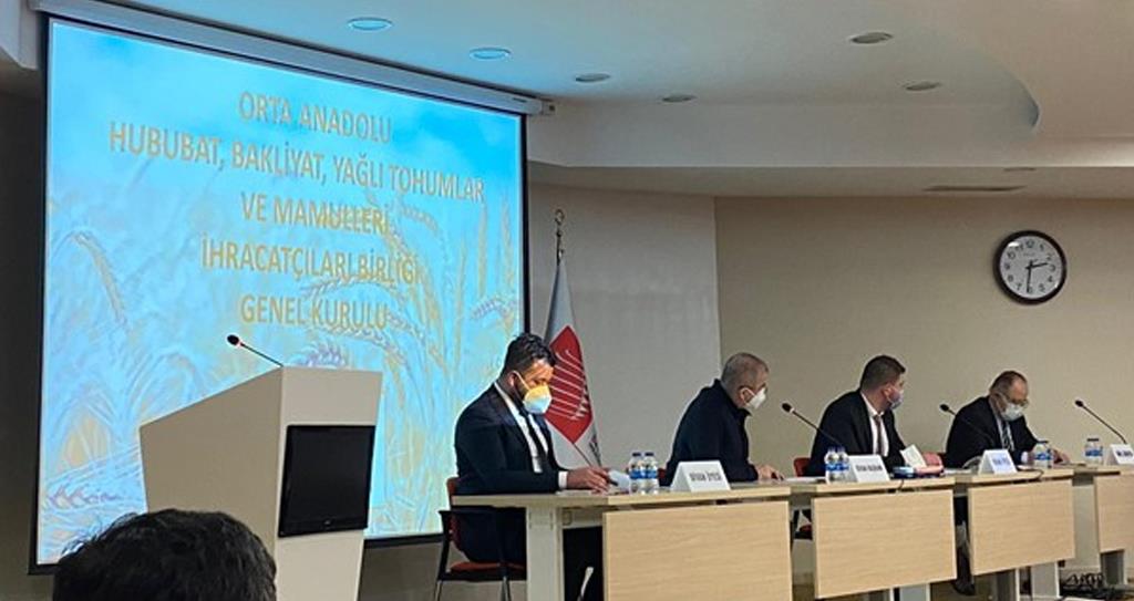 Orta Anadolu Hububat, Bakliyat, Yağlı Tohumlar Ve Mamulleri İhracatçıları Birliği’nin Olağan Genel Kurul Toplantısı Yapıldı