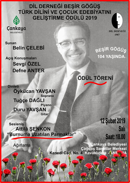 DİL DERNEĞİ BEŞİR GÖĞÜŞ TÜRK DİLİNİ VE ÇOCUK EDEBİYATINI GELİŞTİRME ÖDÜLÜ AYLA ÇINAROĞLU’NA VERİLİYOR