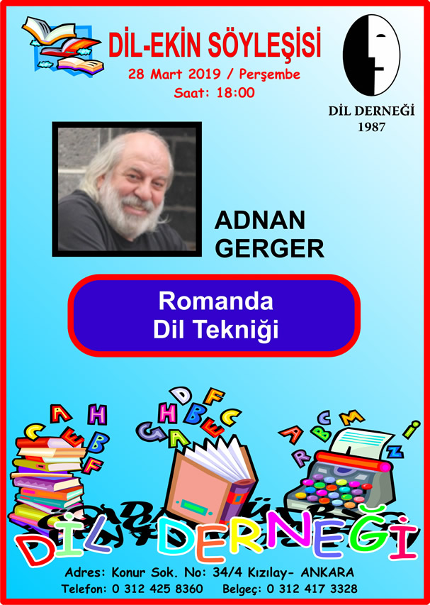 Dil-Ekin Söyleşisi: ADNAN GERGER ile ROMANDA DİL TEKNİĞİ