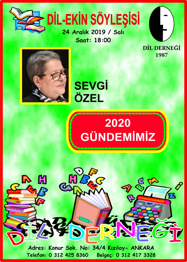 Dil-Ekin Söyleşisi: SEVGİ ÖZEL ile 2020 GÜNDEMİMİZ