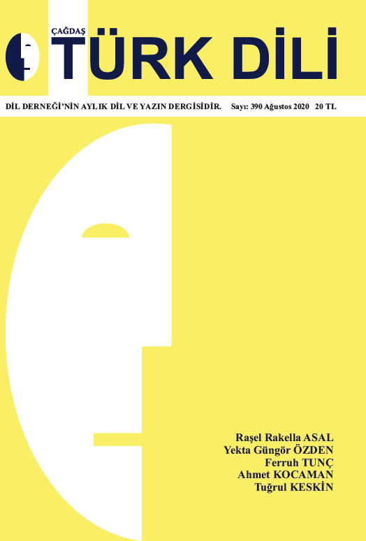 AĞUSTOS 2020 - 390. SAYI