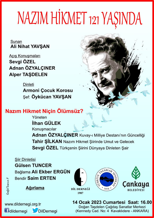 NÂZIM HİKMET 121 YAŞINDA