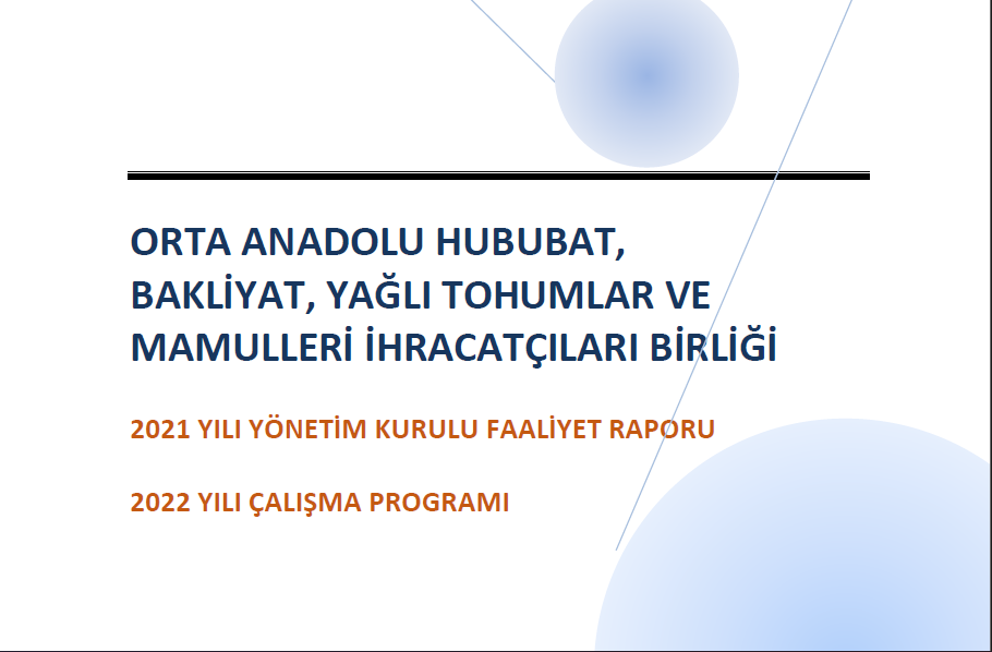 FAALİYET RAPORU 2021