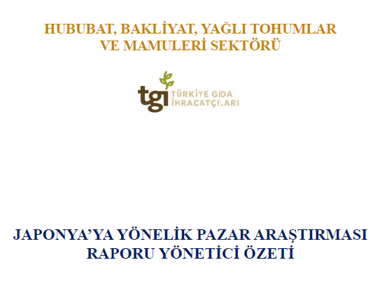 Japonya Pazar Araştırması Yönetici Özeti ve Raporu