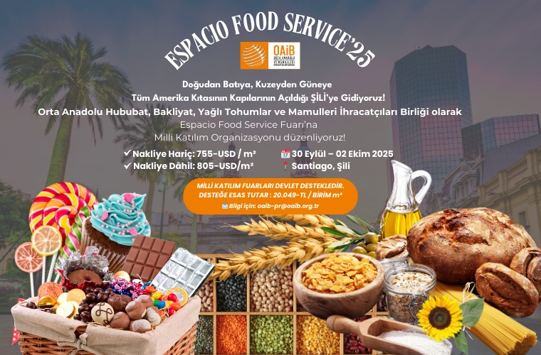 Şili - Espacio Food Service 2025 Fuarı Milli Katılım Organizasyonu Hk.